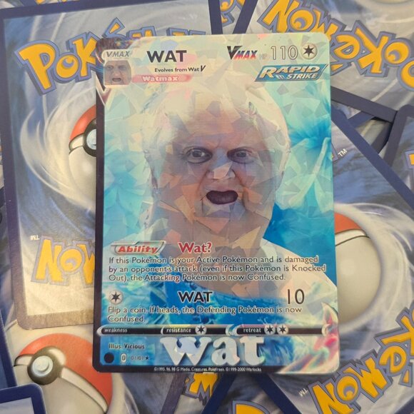 Wat lady Meme Pokemon Card - Picture 1 of 10